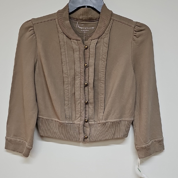 Citizens Of Humanity Jackets & Blazers - Citizens Of Humanity Brown Cropped Sweatshirt Knit Blazer, Y2K New w/tag, Sz L